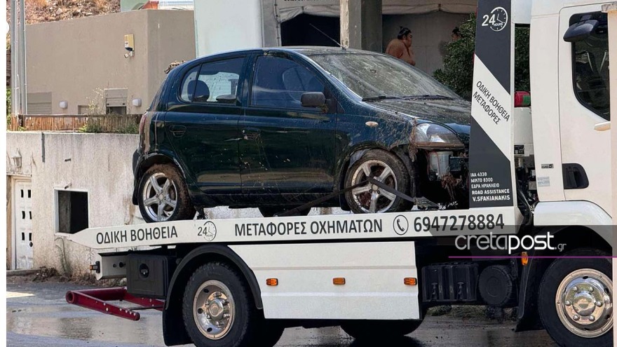 Κρήτη: Εικόνες καταστροφής μετά την χθεσινή κακοκαιρία στο Παλιόκαστρο