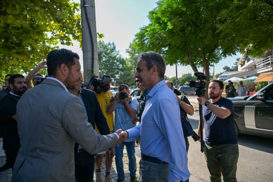 Κυριάκος Μητσοτάκης: Από το νέο γραφείο Κτηματογράφησης Λάρισας ξεκίνησε η επίσκεψη του πρωθυπουργού στην Θεσσαλία