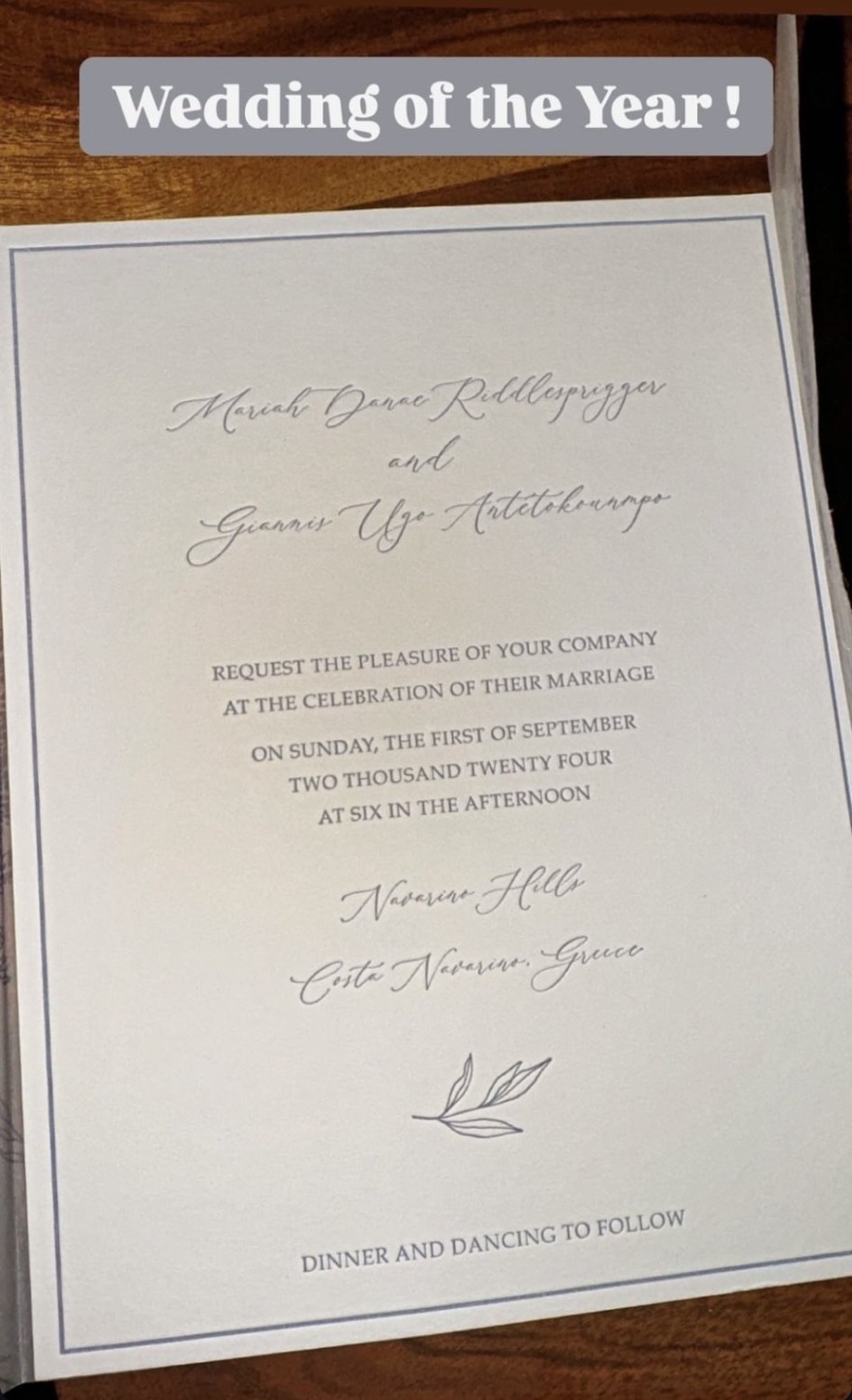 Γιάννης Αντετοκούνμπο: Ποζάρει με την Μαράια, την μητέρα του και τον Σπανούλη στο γλέντι γάμου