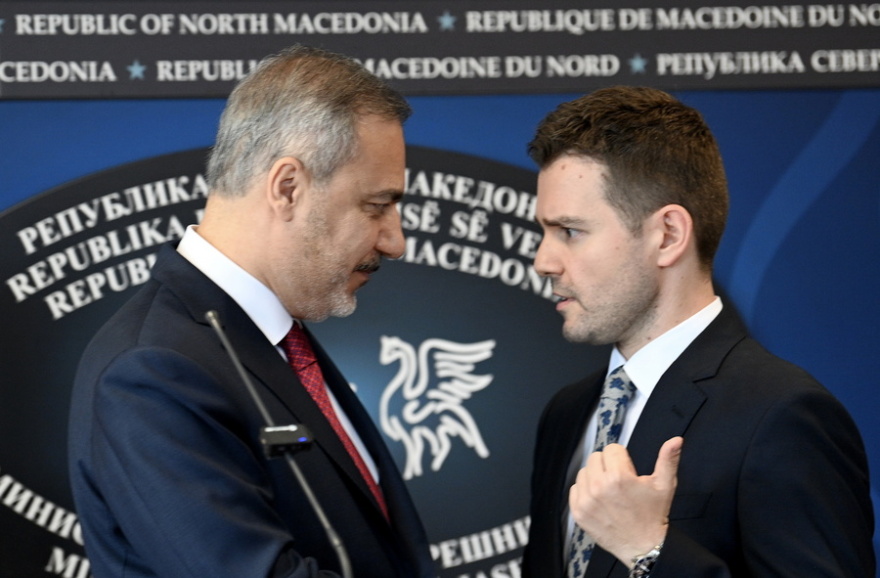 Επίσκεψη Φιντάν στα Σκόπια: Εκτιμούμε πολύ τη συνεργασία και τη συμμαχία με τη Βόρεια Μακεδονία