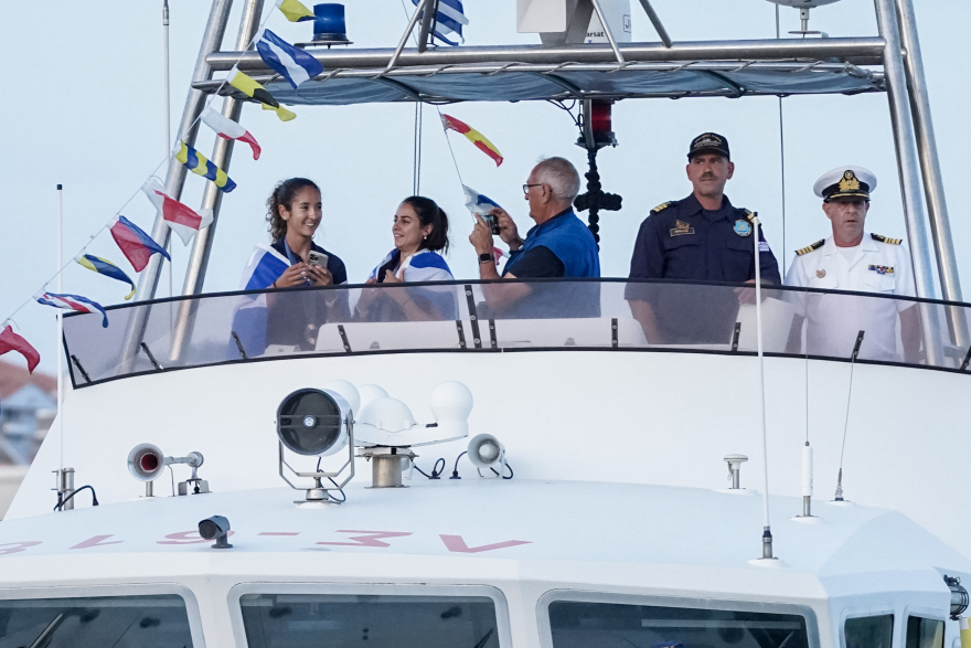 Μυτιλήνη: Υποδέχτηκε με τιμές τις Ολυμπιονίκες της κωπηλασίας Κοντού και Φίτσιου - Βίντεο, φωτογραφίες 