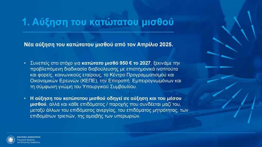 Αυξήσεις έως 2,5% στις συντάξεις, νέα αύξηση κατώτατου μισθού και επιδομάτων - Όλα τα νέα μέτρα στήριξης