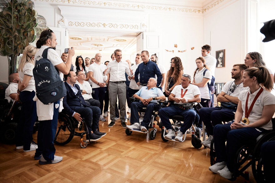 Κυριάκος Μητσοτάκης: Υποδέχτηκε τα μέλη της Παραολυμπιακής ομάδας στο Μέγαρο Μαξίμου - Βίντεο, φωτογραφίες 