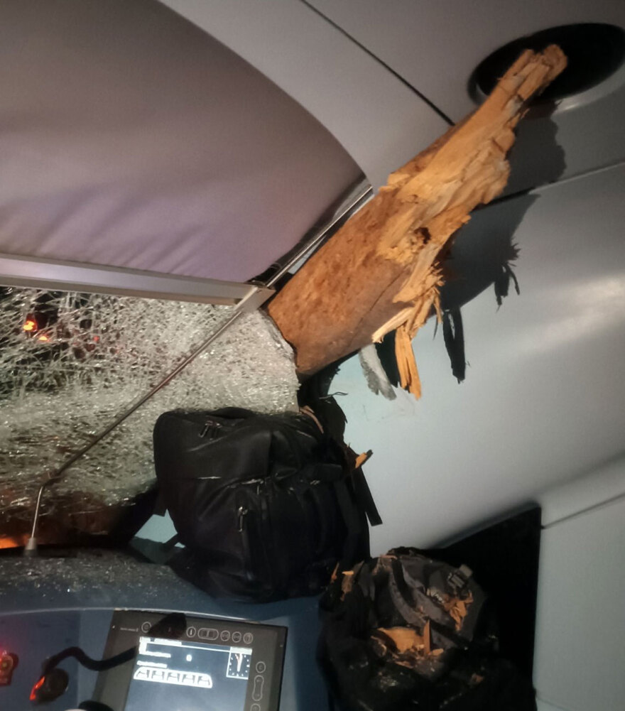 Το δέντρο μπήκε στην καμπίνα του μηχανοδηγού - Δείτε φωτογραφίες από το ατύχημα με τρένο στις Αφίδνες