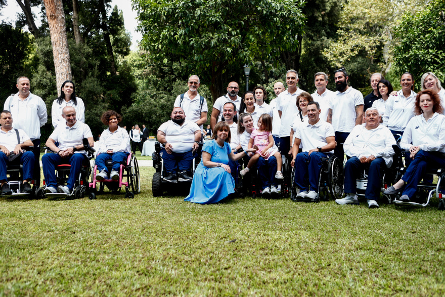 Η Πρόεδρος της Δημοκρατίας υποδέχτηκε αθλητές και αθλήτριες που συμμετείχαν σε Ολυμπιακούς και Παραολυμπιακούς Αγώνες 