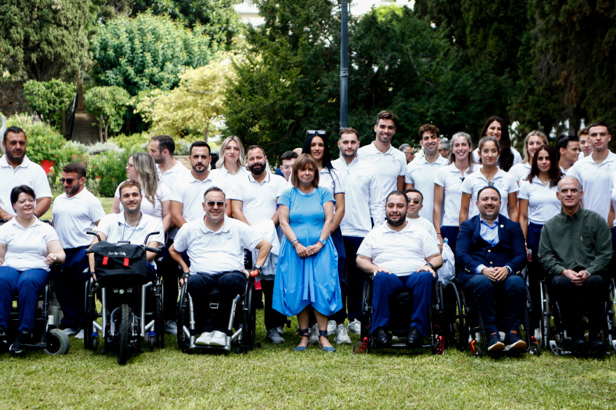 Η Πρόεδρος της Δημοκρατίας υποδέχτηκε αθλητές και αθλήτριες που συμμετείχαν σε Ολυμπιακούς και Παραολυμπιακούς Αγώνες 