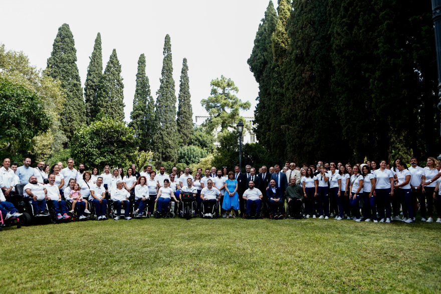 Η Πρόεδρος της Δημοκρατίας υποδέχτηκε αθλητές και αθλήτριες που συμμετείχαν σε Ολυμπιακούς και Παραολυμπιακούς Αγώνες 