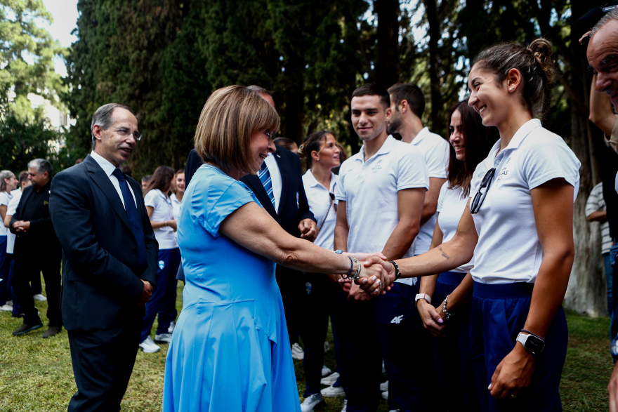 Η Πρόεδρος της Δημοκρατίας υποδέχτηκε αθλητές και αθλήτριες που συμμετείχαν σε Ολυμπιακούς και Παραολυμπιακούς Αγώνες 