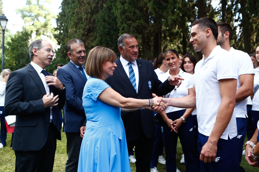 Η Πρόεδρος της Δημοκρατίας υποδέχτηκε αθλητές και αθλήτριες που συμμετείχαν σε Ολυμπιακούς και Παραολυμπιακούς Αγώνες 