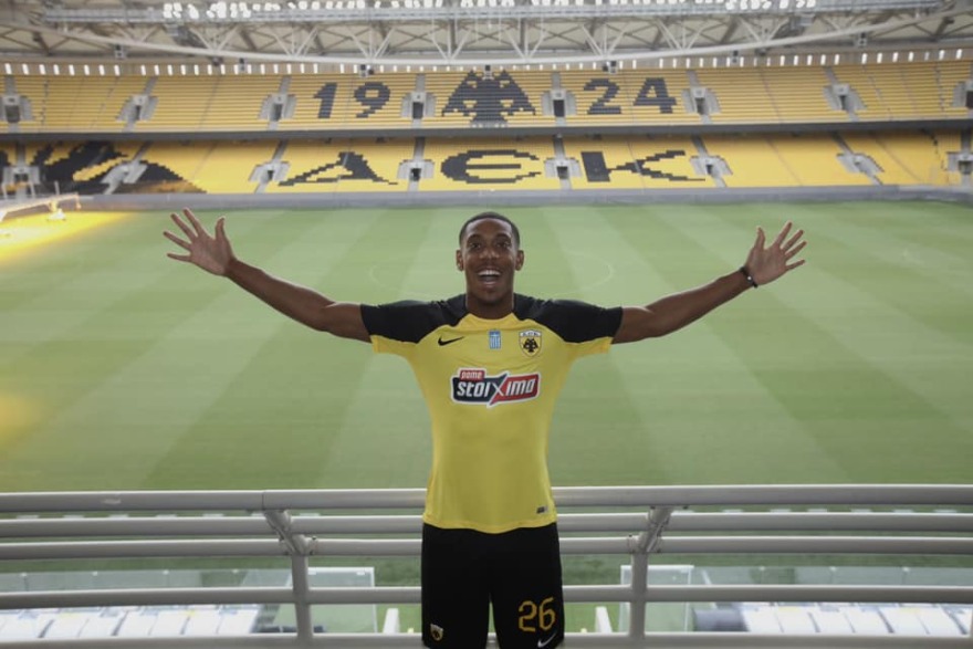 ΑΕΚ: Ο Μάριος Ηλιόπουλος στην OPAP Arena μαζί με τον Μαρσιάλ