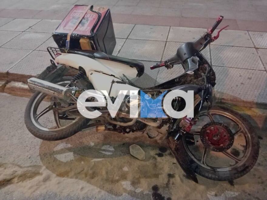 Σοβαρό τροχαίο στην Εύβοια με τραυματία οδηγό μηχανής 