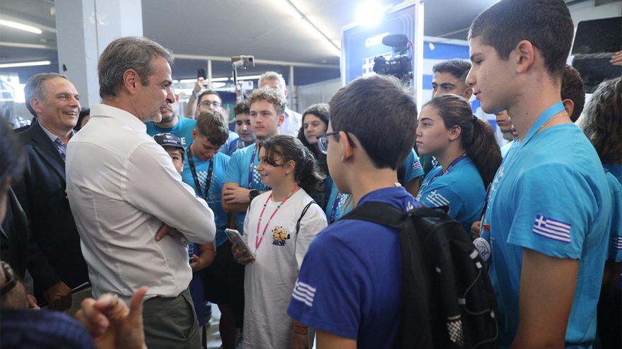Μητσοτάκης: Επισκέφτηκε τον παγκόσμιο διαγωνισμό ρομποτικής «FIRST Global Challenge» - Βίντεο και φωτογραφίες