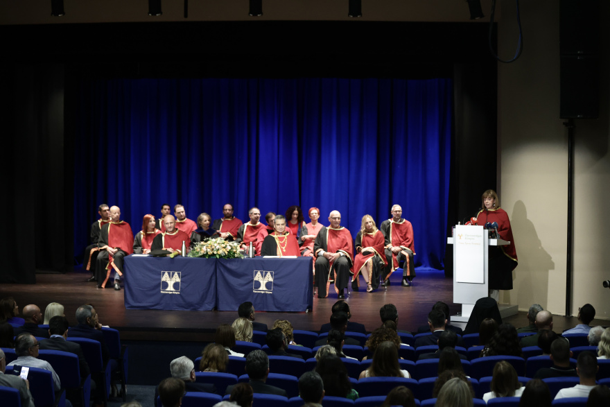 Επίτιμη διδάκτορας της Σχολής Κοινωνικών Επιστημών του Πανεπιστημίου Κύπρου αναγορεύθηκε η Σακελλαροπούλου