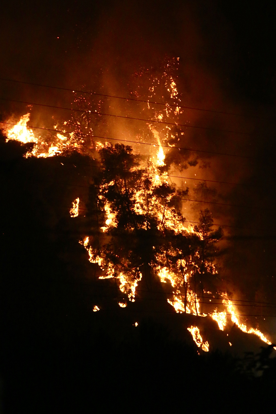 Φωτιά στην Κορινθία: Κάηκαν σπίτια, έκλεισε η Κορίνθου-Πατρών στο ύψος του Δερβενίου, συγκλονιστικά βίντεο