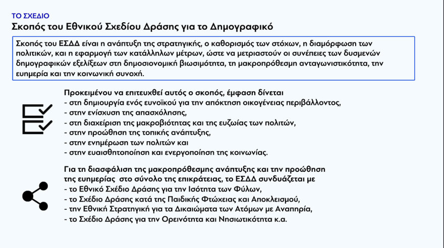 Δημογραφικό: Αποκαλυπτήρια για το εθνικό σχέδιο με 5 άξονες, 20 στόχους και πάνω από 100 δράσεις