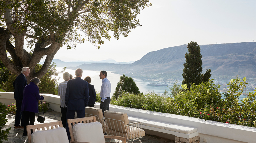 Ο Μητσοτάκης συναντήθηκε με Ρεπουμπλικανούς Γερουσιαστές στα Χανιά - Παρών ο Δένδιας