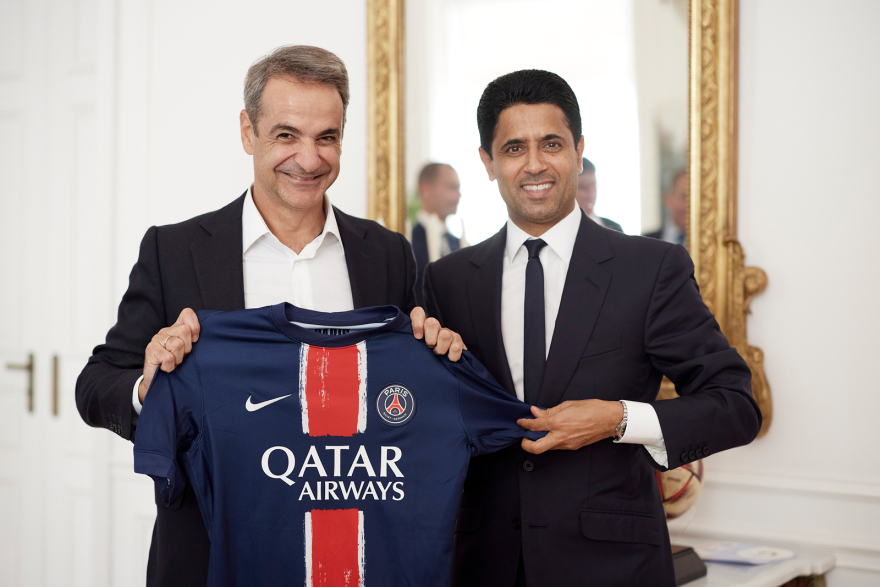 Μητσοτάκης: Συναντήθηκε με τον πρόεδρο της UEFA στο Μαξίμου - Εύσημα για την πρόοδο της Ελλάδας κατά της οπαδικής βίας