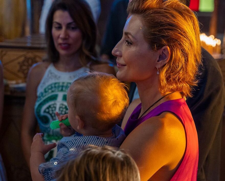 Γιούλικα Σκαφιδά: Βάφτισε τον 11 μηνών γιο της 