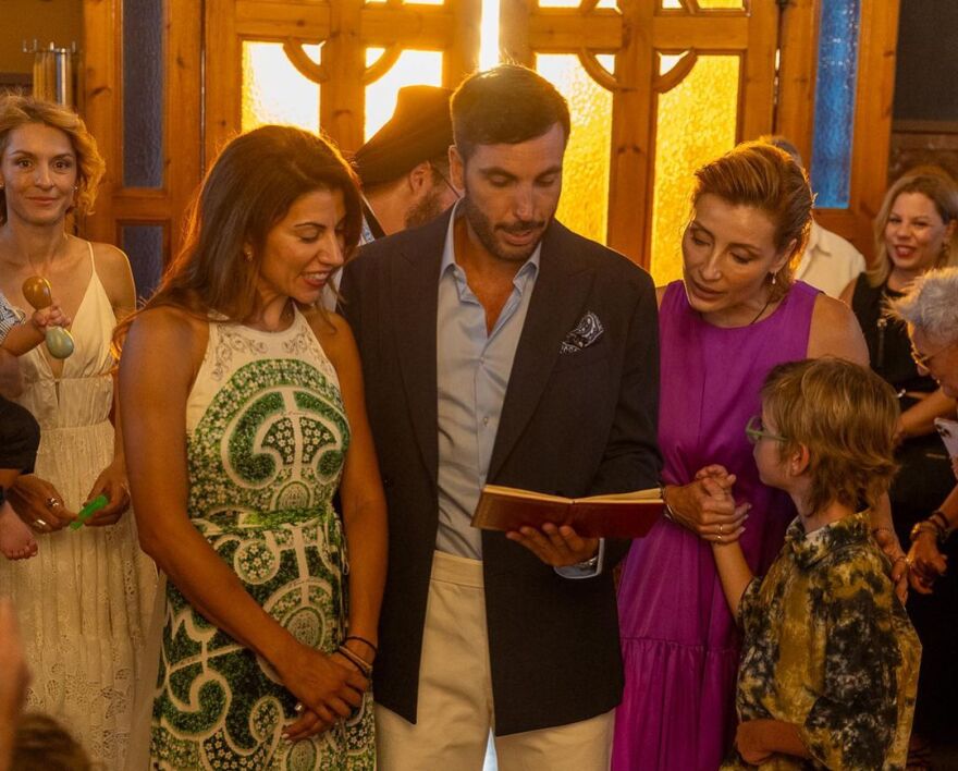 Γιούλικα Σκαφιδά: Βάφτισε τον 11 μηνών γιο της 