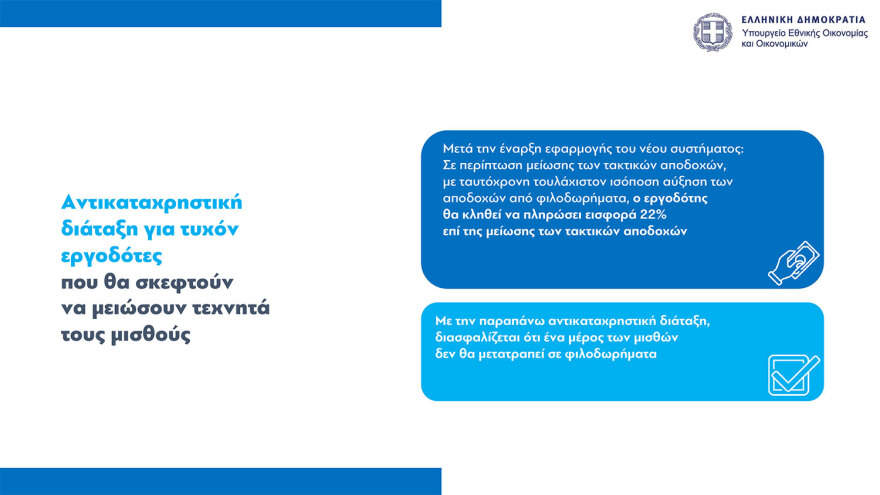 Σταθερά από 15 Μαρτίου έως 15 Ιουλίου στο εξής οι φορολογικές δηλώσεις - Αφορολόγητα τα φιλοδωρήματα έως €300 το μήνα