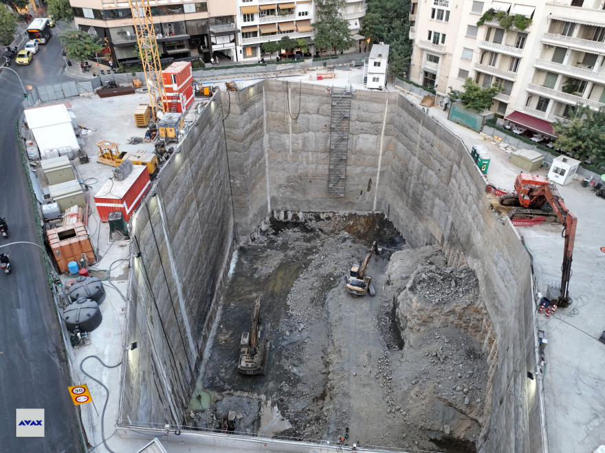 «Τρέχει» ο σταθμός «Κολωνάκι» της νέας Γραμμής 4 του Μετρό