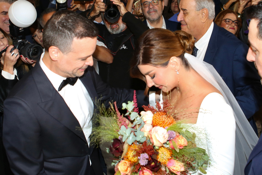 Παντρεύτηκε ο Χάρης Δούκας τη Γεωργία Πολυτάνου στη Θήβα - Βίντεο και φωτογραφίες 