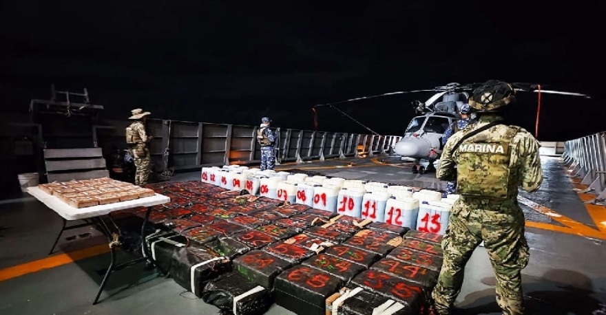 Μεξικό: 8,3 τόνοι ναρκωτικών κατασχέθηκαν στη δυτική ακτή - Ρεκόρ για θαλάσσια επιχείρηση 