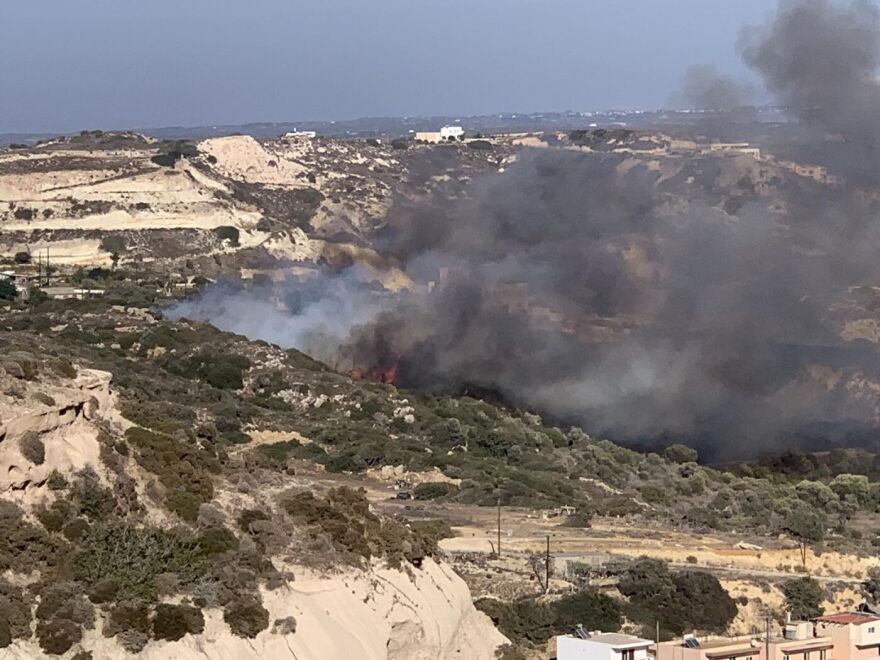 Οριοθετήθηκε η φωτιά στην Κω