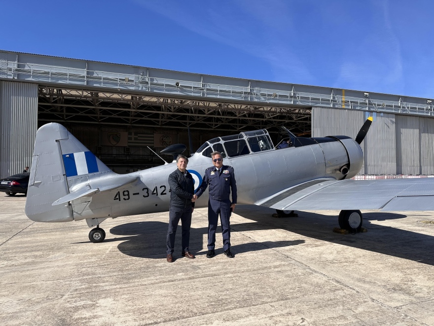 Θεσσαλονίκη: Επιστρέφει στους ελληνικούς αιθέρες το ιστορικό αεροσκάφος Ηarvard - Θα πετάξει πρώτη φορά με το Spitfire