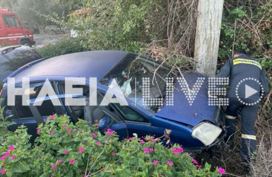 Ηλεία: Σοβαρό τροχαίο στο Σκουροχώρι με τρεις τραυματίες