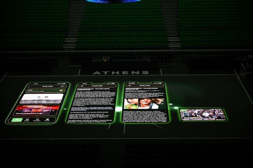 Ο Παναθηναϊκός παρουσίασε τις εντυπωσιακές δυνατότητες του glass floor