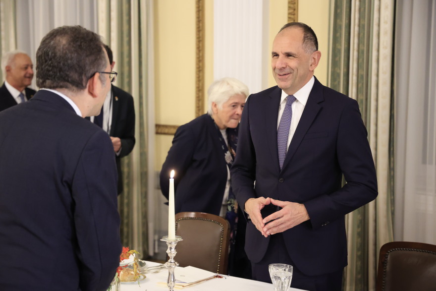 Επίσημο δείπνο για τον Σταϊνμάιερ στο Προεδρικό - Παρών και ο Ρεχάγκελ (Φωτογραφίες)