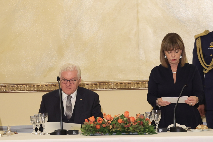 Επίσημο δείπνο για τον Σταϊνμάιερ στο Προεδρικό - Παρών και ο Ρεχάγκελ (Φωτογραφίες)