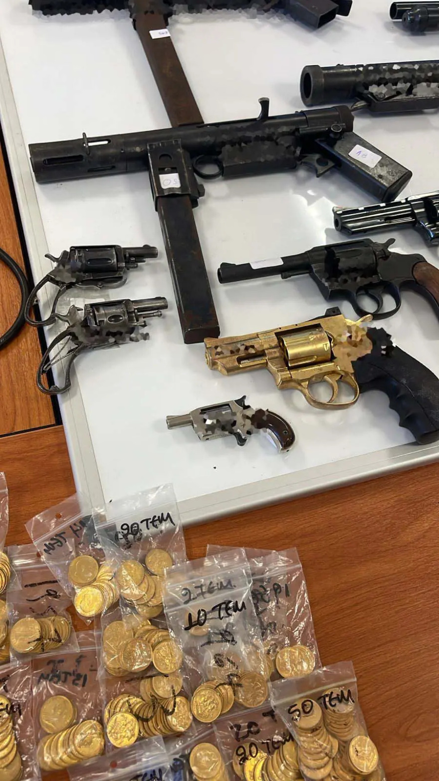 Βρέθηκε οπλοστάσιο στη Δυτική Αττική με αμμωνιοδυναμίτιδα, πυροκροτητές και αυτόματα - Δείτε φωτογραφίες