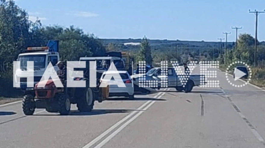 Τροχαίο ατύχημα στην Ηλεία: Τραυματίστηκε σοβαρά ένας 65χρονος - Φωτογραφίες