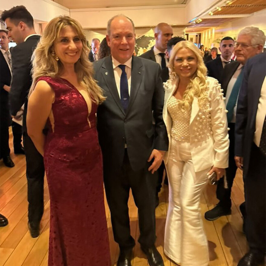 Βραβεύτηκαν στο Μονακό οι Έλληνες Ολυμπιονίκες Πετρούνιας - Καραλής παρουσία του Πρίγκιπα Αλβέρτου