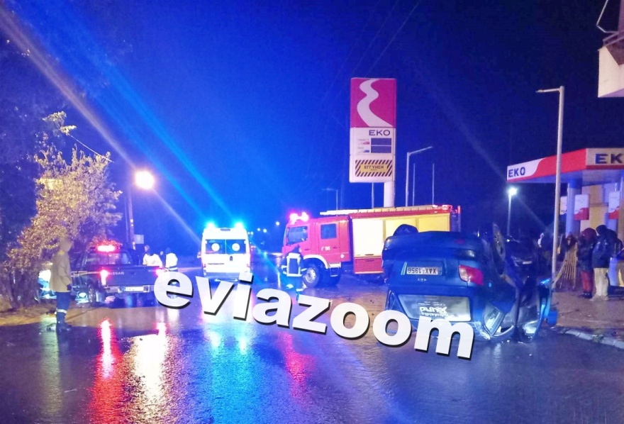 Τροχαίο στην Εύβοια - Ένας τραυματίας από σύγκρουση οχημάτων, δείτε φωτογραφίες