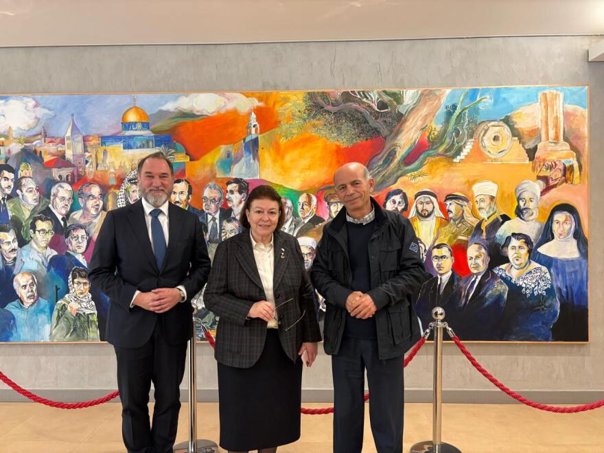 Λίνα Μενδώνη: Δεσμεύτηκε για ανθρωπιστική βοήθεια και πολιτιστική στήριξη στην Παλαιστίνη 