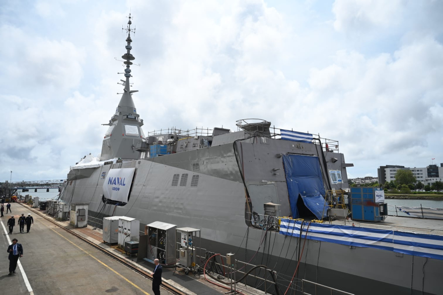 Καθέλκυση της φρεγάτας «Φορμίων»: Είναι μια μεγάλη στιγμή για τη χώρα, είπε ο Δένδιας