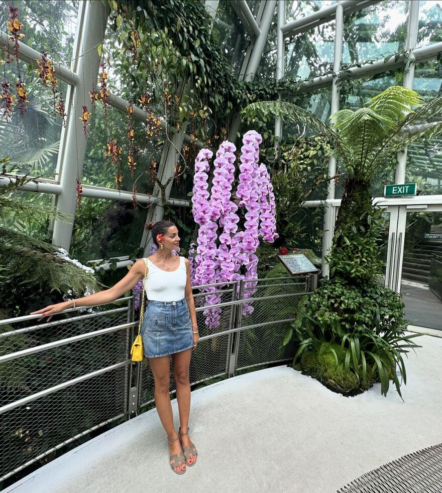 Σταματίνα Τσιμτσιλή: Ταξίδεψε στη Σιγκαπούρη με την οικογένειά της