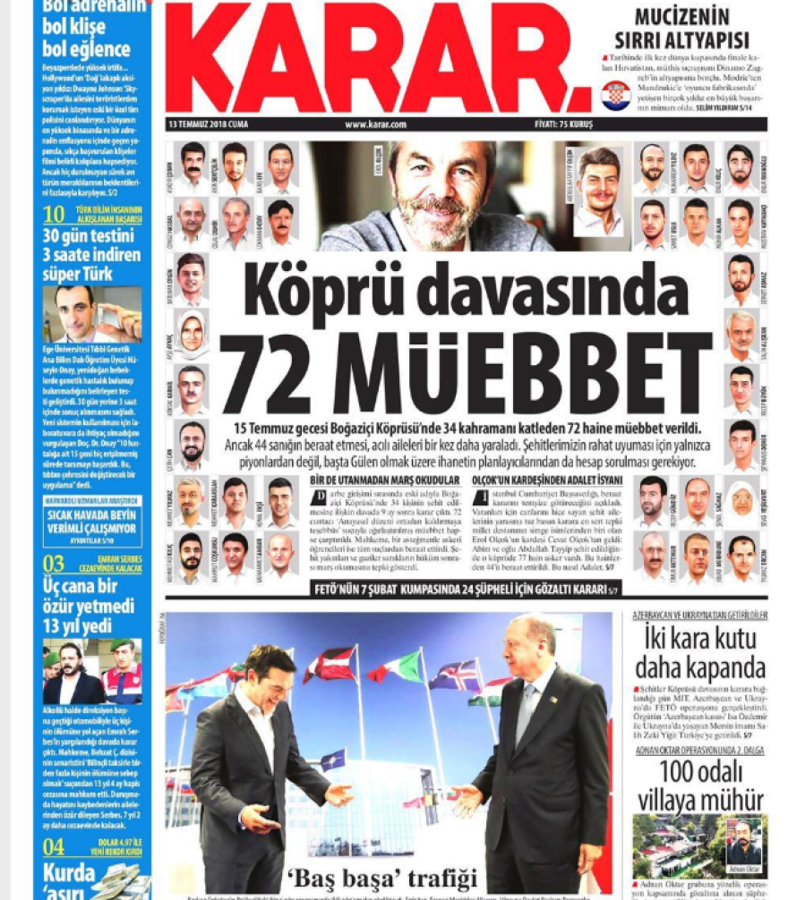 Τουρκικός Τύπος: Σε ηλεκτρισμένο κλίμα η συνάντηση Τσίπρα - Ερντογαν 