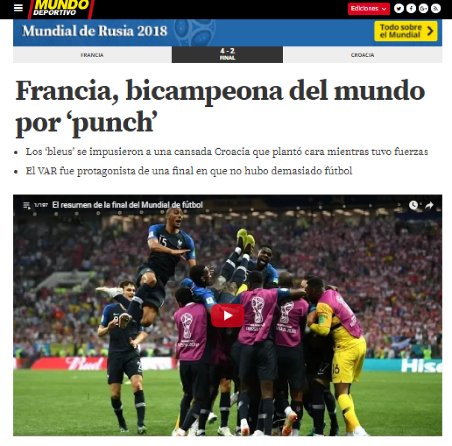 Αποθέωση από τον διεθνή Τύπο για την Εθνική Γαλλίας! 