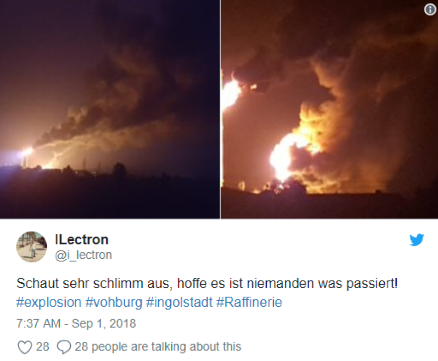 Βίντεο - φωτογραφίες: Μεγάλη έκρηξη και πυρκαγιά σε διυλιστήριο στη Γερμανία  