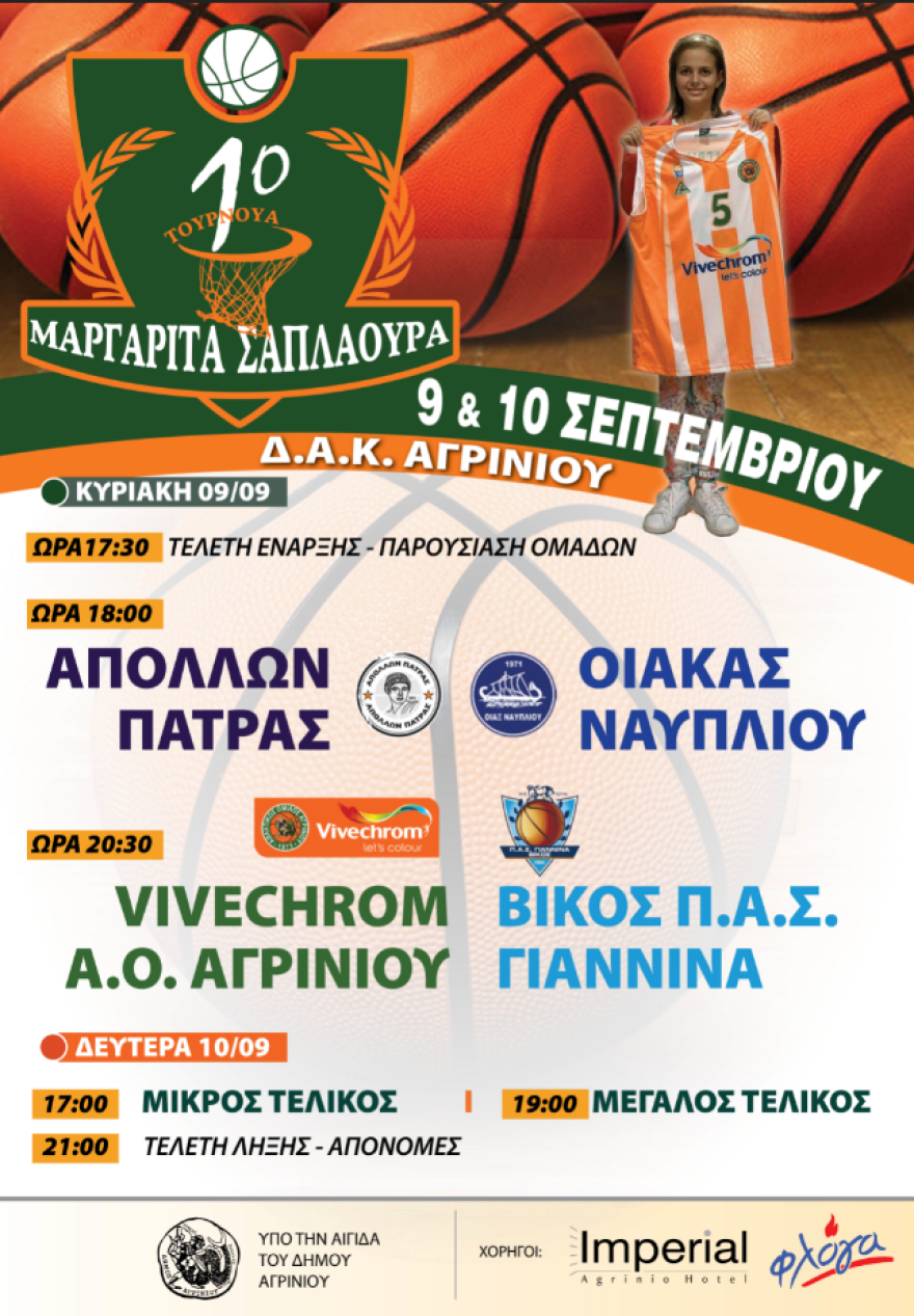 Αγρίνιο: Τουρνουά μπάσκετ αγάπης για την 14χρονη Μαργαρίτα που έφυγε νωρίς...