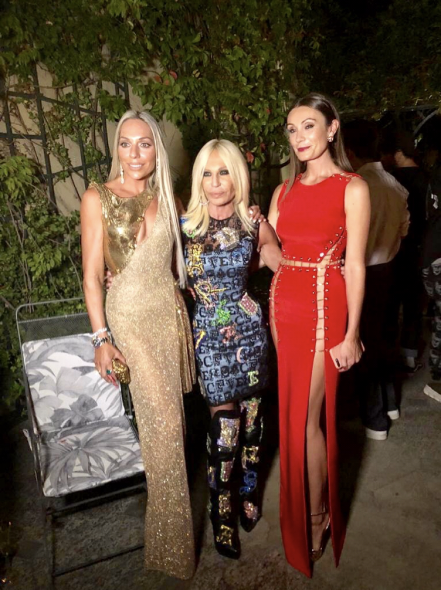 Η Ρόη Αποστολοπούλου σε μια αξέχαστη βραδιά με την Donatella Versace