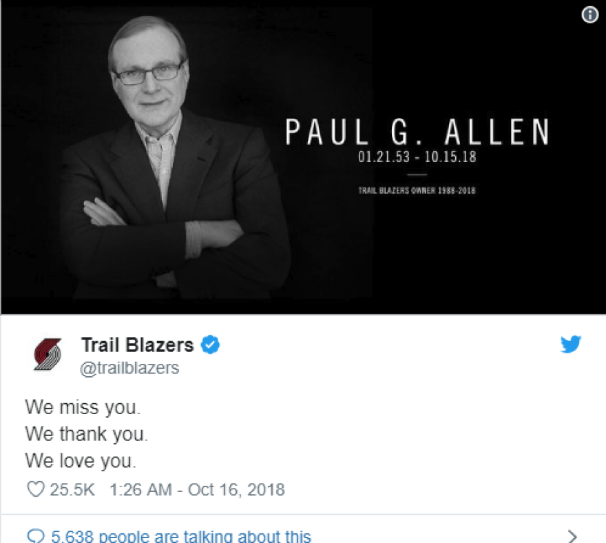 Πέθανε ο Πολ Άλεν, συνιδρυτής της Microsoft