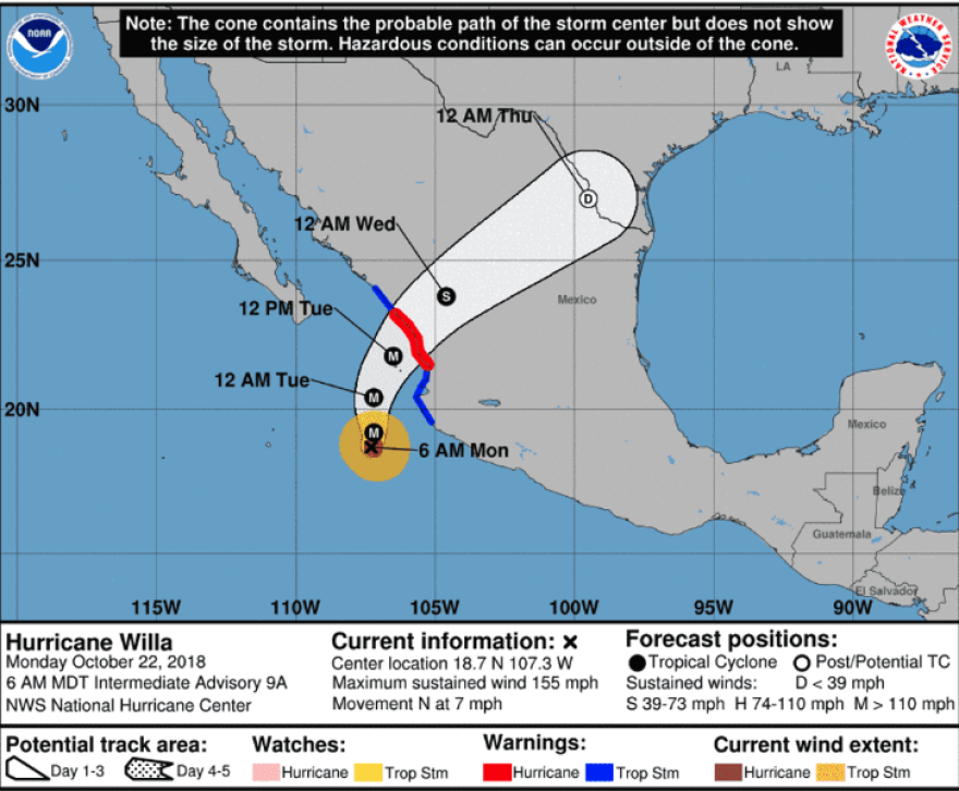 Μεξικό, τυφώνας Willa: Η απόλυτη καταιγίδα χτυπά με ανέμους 250 χλμ 