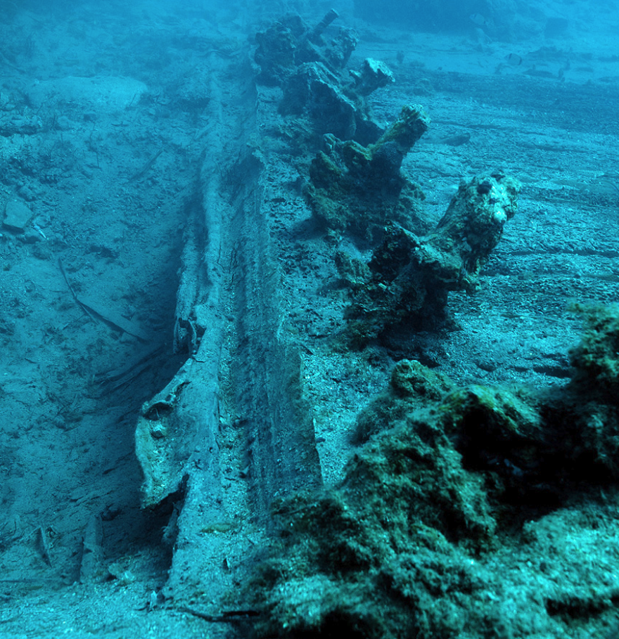 Φωτογραφίες από το πλοίο του λόρδου Έλγιν που ναυάγησε με μέρος των Μαρμάρων του Παρθενώνα