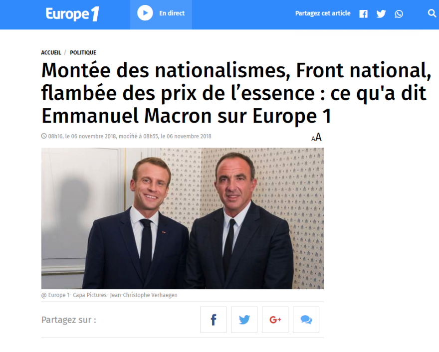 Ο Μακρόν μίλησε στον Νίκο Αλιάγα για την ελληνική κρίση και την άνοδο του λαϊκισμού στην Ευρώπη  