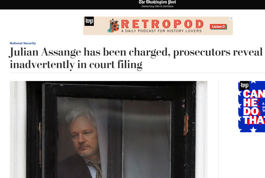 Ποινική δίωξη κατά του Τζούλιαν Ασάνζ από τις ΗΠΑ 